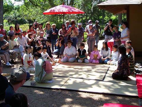 Traditional Japanese tea ceremony at the 13th Annual Houston Japan Festival