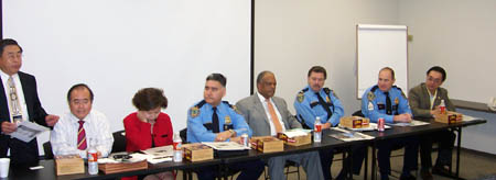 Houston Police Chief Harold Hurtt, Houston Westside Police Department, and Asian American Business Council at the monthly meeting.