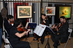 Doctors orchestra performs at the exhibition