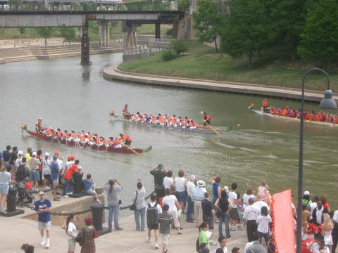 Houston Dragon Boat Festival. Photo courtesy of Texas Dragon Boat Association.