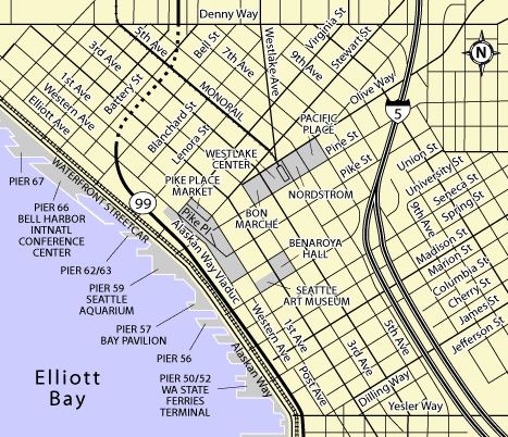 Seattle Downtown Map