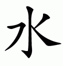 Chinese symbol for water
