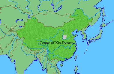 Map of Xia Dynasty